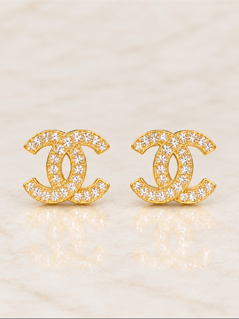 🔥CHANEL Crystal CC Earrings